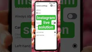 Instagram live option gayab 😱 live on kaise kare | 💯 working trick 🔥#shots #instagram #shortsfeed