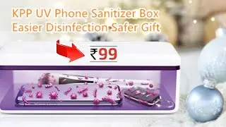 UV Light Sanitizer, Phone Sanitizer UV Sterilizer Box for Smartphone Clinically Proven Kills Germs
