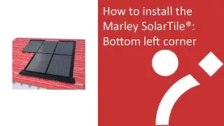 Bottom left corner Marley SolarTile&reg; installation