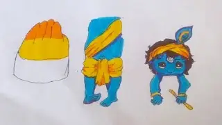 Diy krishna hanging paper doll krishna drowning with wall hanging paper craft 