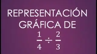 Ejemplo 1 de Representación gráfica de la división de fracciones.