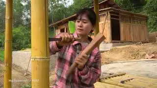 【超长篇】（下）如何制作木床，制作床和淋浴的木工技巧#野外建造#打造农场 #田园生活 #乡村 #农村生活