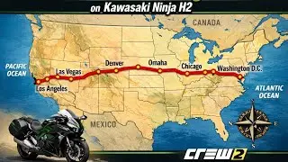 LA to Washington dc on Kawasaki ninja h2 touring in crew 2