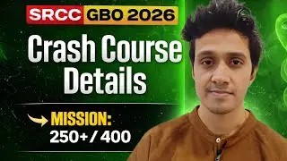 SRCC GBO 2026 Crash Course Launched || Complete Details || Mock Zone