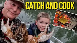 Crayfish Catch & Cook + Campfire Cheeseburgers & Wild Bug Hunt