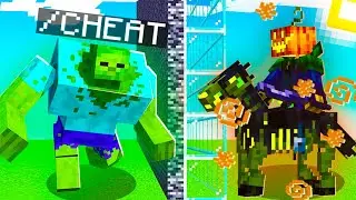 CHEATING In A Minecraft Mob Battle By Using Cameras!