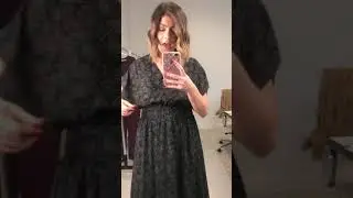 Piper & Scoot: The Amity Dot Wrap Midi Dress in Black