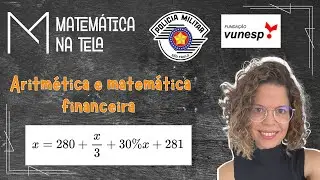 Problema com saldo bancário e porcentagem | PM SP Sargento | VUNESP 2022