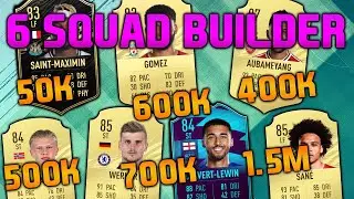 FIFA 21 6 SQUAD BUILDER 50K 400K 500K 600K 700K 1.5M SQUAD BUILDER
