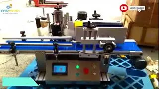TABLE TOP COMPACT AUTOMATIC STICKER LABELING MACHINE FOR ROUND BOTTLE