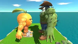 Brainrot animals Leru Leru vs Brainrot odin din dun organge, udinbaby Animal Revolt Battle Simulator