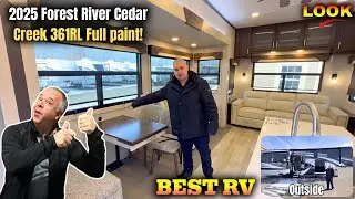 🔥2025 Forest River Cedar Creek 361RL Full paint! 🔥