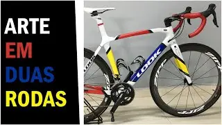 #029 LOOK 695 AEROLIGHT PREMIUM HERITAGE [BIKE DE COMPETIÇÃO COM PINTURA MONDRIAN]