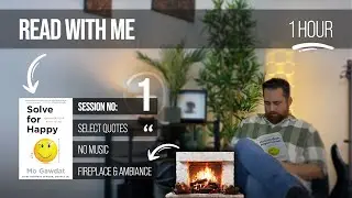 Read With Me 📖 | Solve for Happy (Session 1) | Cozy Reading Hour with Fireplace Sounds