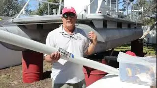 Pontoon Underskinning DIY: A VARA® Skin One Piece, Lightweight, Transparent, Non-corrosive solution.