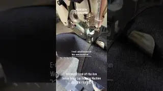 Automatic Feed-Off-The-Arm Denim Jeans Lap Seaming Sewing Machine
