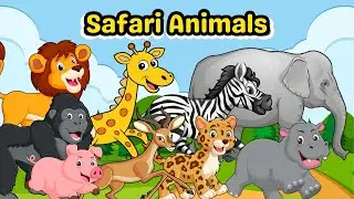 Safari Animal Sounds | Count 1–20 with Safari Animals - Learn Animal Names and Sounds for kids
