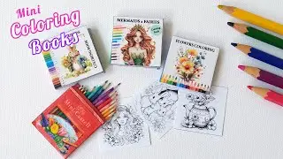 How to Make Miniature Coloring Book and Colored Pencils for a Dollhouse