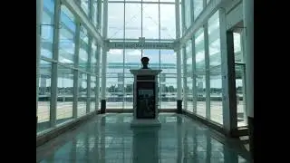 Empty Long Island Airport, New York USA
