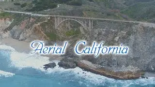 Aerial California Coastline to SF & Sacramento