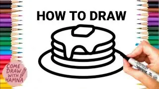 How To Draw yummy PANCAKE🥞||Easy Drawing 