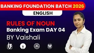 RULES OF NOUN |ENGLISH |BANKING  Foundation Batch 2026