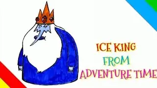 HOW TO DRAW ICE KING FROM ADVENTURE TIME ll EASY DRAWING ll@ADITYAARTACADEMY