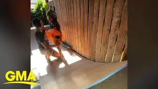 Watch how this girl responds after falling off her skateboard