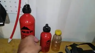 Oil and fuel bottles for my motorcycles