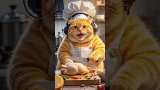 Ai animated video Cat and Hen #ai #funny #cat #fun