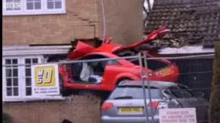 Man seriously hurt as crash leaves car embedded in home
