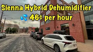 Toyota Sienna Hybrid Dehumidifier Test - 46&cent; per hour Nomad Van Life Vanlife