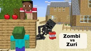 ''Zuri Betrayed With Zombie.But Then!''-Minecraft Animation