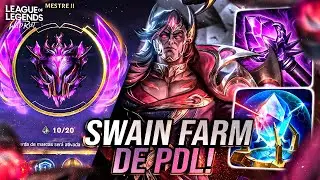 REVELEI O MEU FARM DE PDL! SWAIN ESTA MUITO BROKEN PRA SUBIR! | LoL Wild Rift