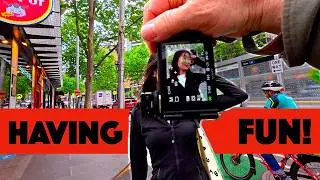 Having Fun! Outdoor Single Flash Portrait & Street Photography In Melbourne