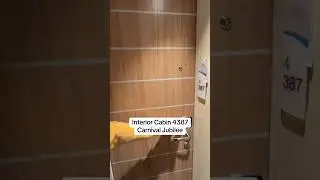 Interior Cabin 4387 aboard Carnival Jubilee #cruise #carnivaljubilee #carnival #interior #roomtour