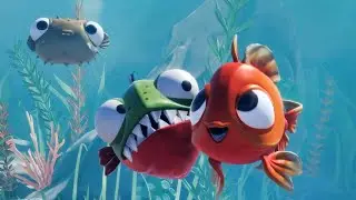 我是小魚 I am Fish : 這集好血腥....咬破血袋，整個地圖變血池，食人魚最後跟河豚和金魚團聚了～～食人魚篇 EP.9｜Steam遊戲