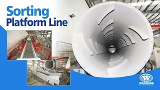 Plastic Recycling and washing Trommel Sorting Platform丨Sorting Platform Line丨Rotary Screen Sorting