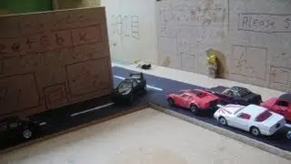 Stop motion car chase 3