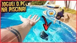 JOGUEI O PC DO MEU AMIGO NA PISCINA!! ( ELE CHOROU? ) - TROLLANDO MEU AMIGO [ REZENDE EVIL ]