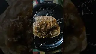 #dinner #food #puri #chicken curry #shortvideo