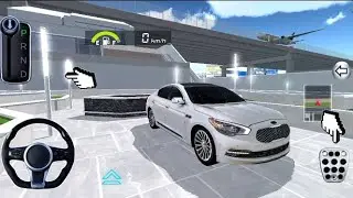 Luxury White Car City Drive 🏙️ | Plane Flying Over Road | 3D Driving Class 2