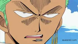 zoro scares the shit out of buggy pirates