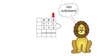 Schriftliche Subtraktion mit Übertrag