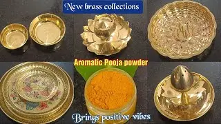 🌟 New brass pooja items in Tamil/Aromatic pooja Powder/pujaitems