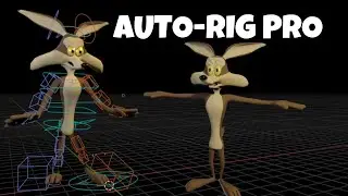 Wile E Coyote Quick & Fast Rig and Animation Test | Blender 3D Auto Rig Pro Tutorial