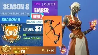 Fortnite | Ember Skin Gameplays & New Item Boom Bow! :)