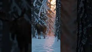 📌 ❄️🦌✨ Snowbound Moose A Tiny Ghost of the Winter #WildsRareMoose #SnowboundWildlife #kidfable