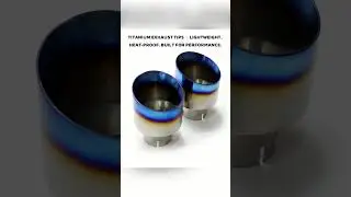 Premium Titanium Exhaust Tips 3.5&Prime;/4&Prime;/5&Prime; &ndash; Bolt-On Upgrade for GTR R35, Dodge Charger, Mustang