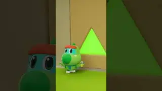 📐 Learn Triangle with Baby Dinos in a level-based game! #gogodino #gogodinobabyland #cartoon #shape